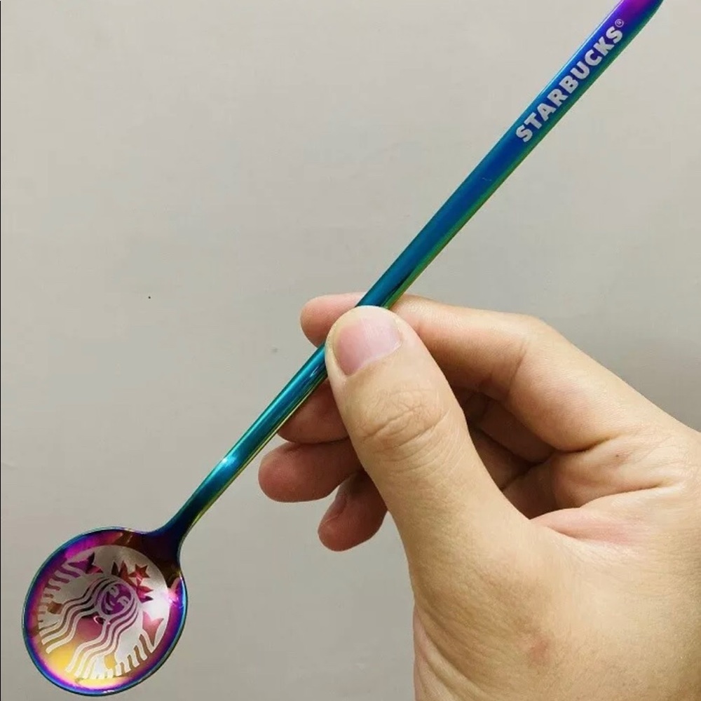 Starbucks- Oil Slick Stir Spoon - 💜🥄